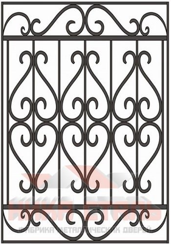 Кованая решетка на окно КР 32