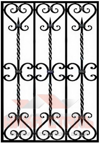 Кованая решетка на окно КР 9